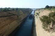 The famous canal of Corinth in Greece